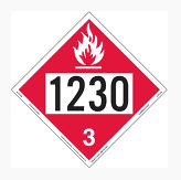 Methanol Dot 1230 Placard Vinyl Decal – Chimney Cricket
