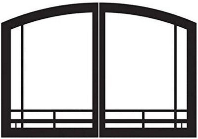 WMH Matte Black Mission Arch Door Set - Chimney Cricket