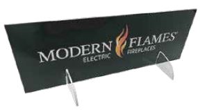 Modern Flames Showroom Acrylic Sign - Chimney Cricket