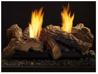 Monessen Natural Blaze 27" See-Thru Ceramic Fiber Log Set - Chimney Cricket