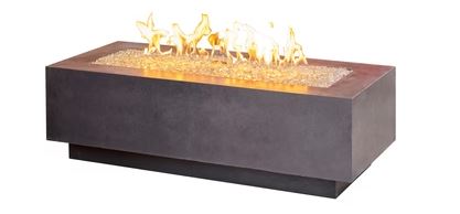 Outdoor Greatroom 72" Cove Midnight Mist Linear Firetable with Direct Spark Ignition - NG - CV-72MMDSING ** - Chimney Cricket