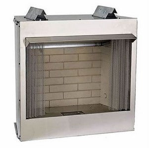 WMH 42" Flush Face Premium OUTDOOR Stainless Steel Firebox - Chimney Cricket