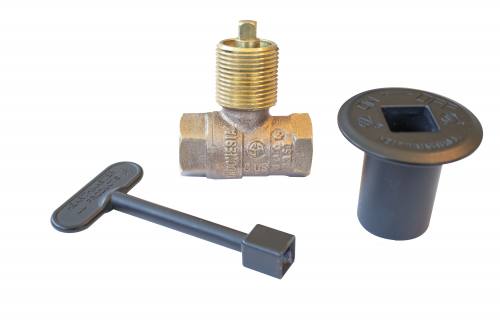 Ball Valve W/ Black Flange