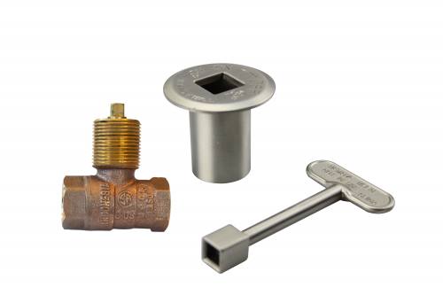 Ball Valve W/ Brushed Nickel Flange