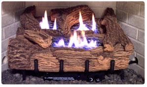 Everwarm 24" Palmetto Oak Log and Burner Package - LP - Chimney Cricket