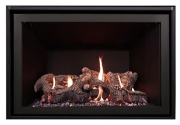 Pele 345 30" Direct Vent Clean Face Fireplace with Electronic Ignition, NG - Chimney Cricket