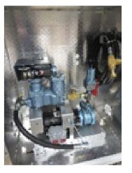 Dispensing Unit, Assembled, No Meter, Small White Metal Cabinet with Pump, By-Pass, FlowMeter, Valve, Pull-Away & Fittings (Tank Piping Kit, Hose Kit & Tank Stands Sold Separately) - Chimney Cricket