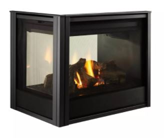 Majestic Pier 36" Direct Vent Multi Sided Gas Fireplace with IntelliFire Touch Ignition, NG - Chimney Cricket