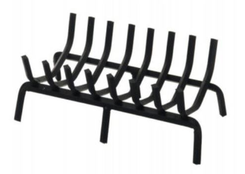 Pilgrim 42.5" Matte Black Rectangular Grate - Chimney Cricket