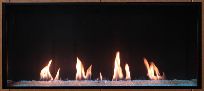 Plaza 55" Fireplace with InvisiMesh™ Barrier and Multi-Function Remote - Chimney Cricket