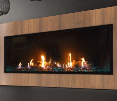 Plaza 75" Fireplace with Glass Barrier and Multi-Function Remote - Chimney Cricket