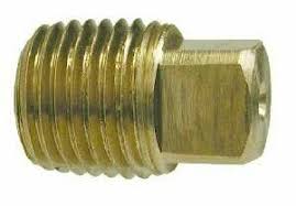 Plug, 1/2" MPT Brass Pipe, AC&B, AB109F - Chimney Cricket