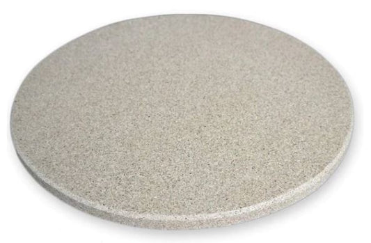 Primo 16" Natural Finish Round Fredstone Baking Stone for Oval LG - Chimney Cricket