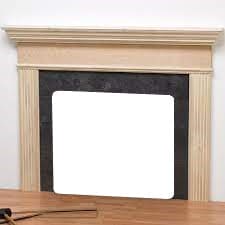 WMH 52" Unfinished Hardwood Profile Flush Mantel - Chimney Cricket