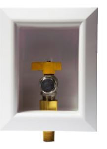 Fire Rated Ox Box 1/2" PF MIP Fitting with 1/2" FIP x FIP Angle Valve (CS6) - Chimney Cricket