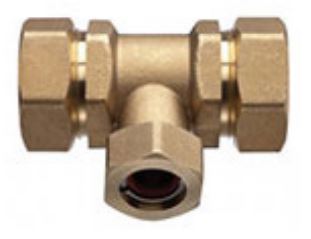 1/2" PF x 1/2" PF x 1/2" NPT Tee (CS6) - Chimney Cricket