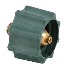 QCCI Connection Nut, 1-5/16" F. ACME X 1/4" MPT, Green Nut 400,000 BTU"s, GR-1B-400 - Chimney Cricket