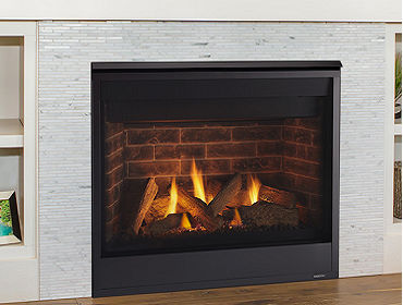 Majestic 32" Quartz Direct Vent Fireplace with IntelliFire Touch Ignition - Propane - Chimney Cricket