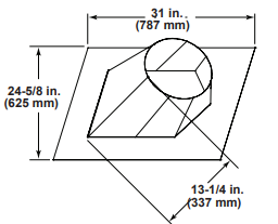 Majestic 7/12-12/12 Roof Flashing for 5X8 DVP Pipe - Chimney Cricket