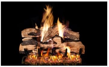 RHP 36" Split Oak Designer Plus Standard Gas Logs - Chimney Cricket