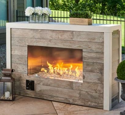 Outdoor Greatroom 40" Linear Ready-to-Finish Gas Fireplace with Manual VCSV Ignition - NG ** - Chimney Cricket