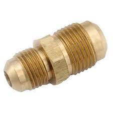 Union, Reducing, 1/2" Flare X 3/8" Flare, Brass, 42-R-86, A42FE - Chimney Cricket