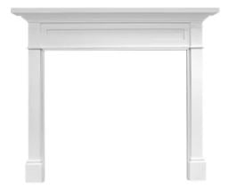 Fireside Furnishings Roxborough Flush Mantel - C - Primed MDF - Chimney Cricket