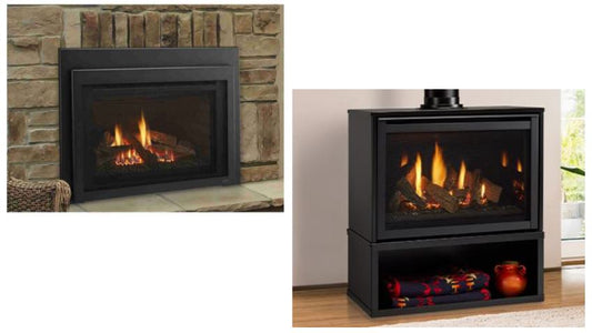 Majestic 30" Ruby Medium Direct Vent Gas Insert with Intellifire Touch Ignition System - NG - Chimney Cricket
