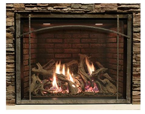 WMH 40" Rushmore Clean Face Fireplace with Electronic Valve, NG - Chimney Cricket