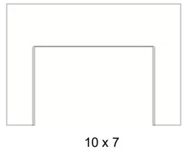 WMH Matte Black 3-Sided 1-Piece Metal Surround - Chimney Cricket