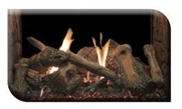 WMH Traditional Charred Multi-Sided Ceramic Fiber Log Set - Chimney Cricket
