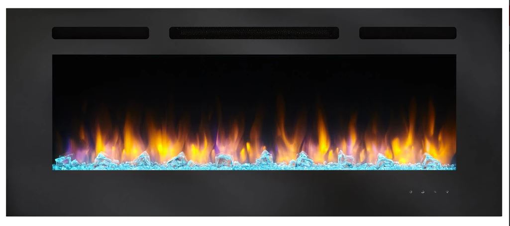 Simplifire Allusion 48" Recessed Linear Electric Fireplace - Chimney Cricket