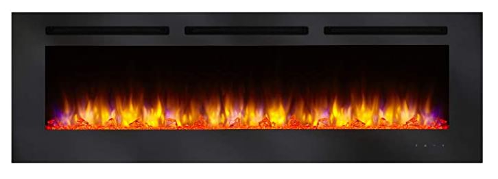 Simplifire Allusion 60" Recessed Linear Electric Fireplace - Chimney Cricket