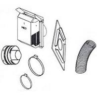 Superior 77L88 Flex Square Termination with 18" Compressed Flex Vent - Chimney Cricket