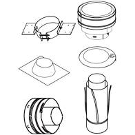 Superior 56L75 6/12 - 12/12 Vertical Termination for Flex Vent - Chimney Cricket