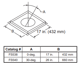 MAJ 30° Firestop Spacer for SL1100 Series Wood Burning Pipe - Chimney Cricket