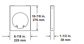 Majestic Horizontal Vent Support Hanger - Chimney Cricket