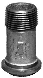 Meter Swivel, Straight, 20LT X 3/4"Male Thread, Zink, Non-Insulated (SS-20LT-3/4-Z) ** - Chimney Cricket
