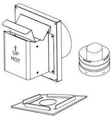 Superior F1798 Compact Termination Kit SV4.5 - 20" with Shield - Chimney Cricket