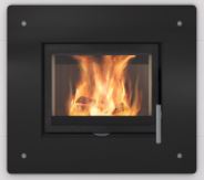 Salzburg XL Black Glass Front ** - Chimney Cricket