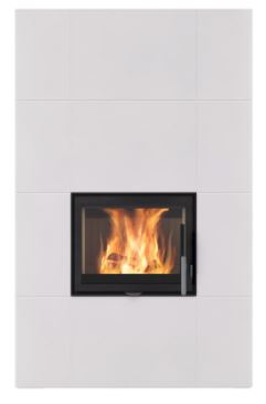 Salzburg XL Heat Accumulating Wood Fireplace - Chimney Cricket