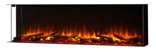 Simplifire 43" Scion Trinity 3-Sided Linear Electric Fireplace - Chimney Cricket