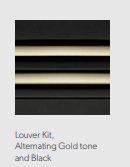 Louvre Kit, Alternating 24K Gold Plated and Black - Chimney Cricket
