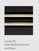 Louvre Kit, Alternating Gold Tone and Black - Chimney Cricket