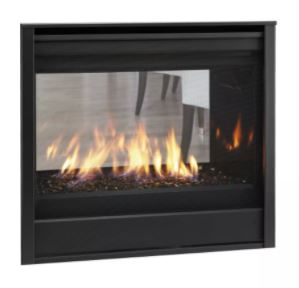 Majestic 36" Direct Vent See Thru Gas Fireplace with IntelliFire Touch Ignition, NG - Chimney Cricket