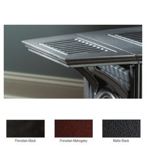 WMH Porcelain Black Cast Iron Stove Shelf Kit (2 Shelves) - Chimney Cricket