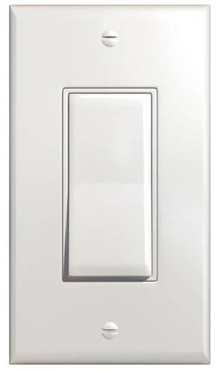 Skytech Decorative White Wall Switch, Cover Plate & 20" Wire - Chimney Cricket