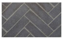 Superior 48" Slate Grey Split Herringbone Mosaic Masonry TM Brick Panels - F4545 ** - Chimney Cricket