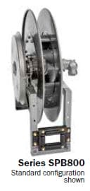 Spring Loaded Reel for 3/4 & 1" Hose Standard Bottom Roller - Chimney Cricket