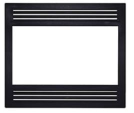 Superior F4783 Black Square Open Louvered Facade ** - Chimney Cricket